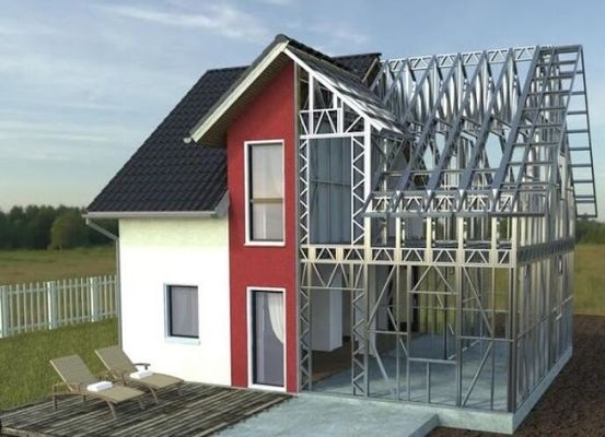 Durable Lightweight Steel Frame Construction Steel Prefab House Prefabricated Villa