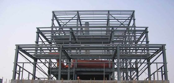 Insulated Steel Structure With Durable Wall Prefabricated Office Building