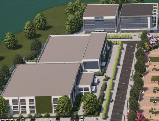 Modern Structure With Steel Portal Frame Prefabricated Steel Administrative Building