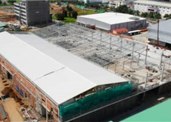 Fabricated Frame Steel Structure Workshop Fireproof Industrial Factory