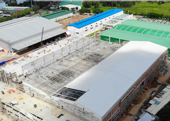 Fabricated Frame Steel Structure Workshop Fireproof Industrial Factory