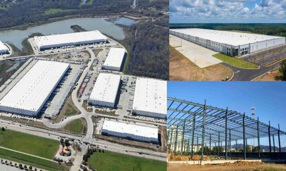 Light Steel Structure Construction Prefabricated Warehouse Easy Installation