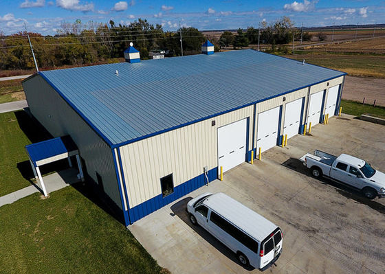 Prefabricated Metal Construction Steel Structure Frame Warehouse Garage Factory