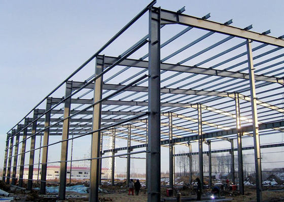 Prefabricated Metal Construction Steel Structure Frame Warehouse Garage Factory
