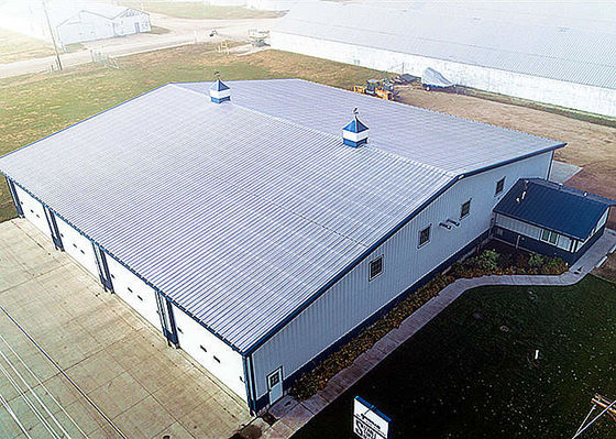 Prefabricated Metal Construction Steel Structure Frame Warehouse Garage Factory
