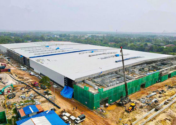 Steel Structure Building With Sandwich Panel Steel Warehouse Construction