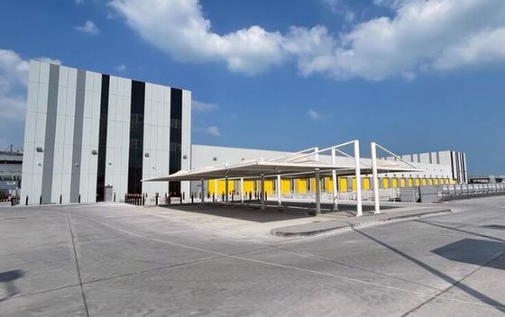 Lightweight Garage Hot Rolled / Welded H Section Steel Structure Workshop