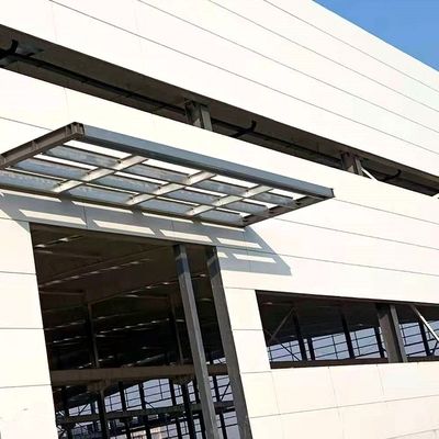 Metal Construction Steel Structure Warehouse With Aluminum / PVC Windows