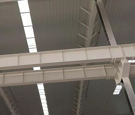 Metal Construction Steel Structure Warehouse With Aluminum / PVC Windows