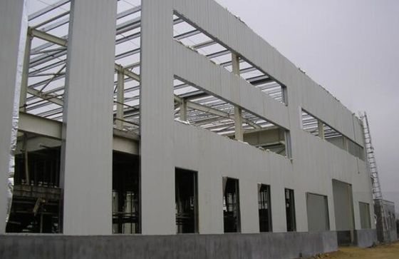 Welded H Section Steel Frame Storage Building For Aluminum Windows And Doors