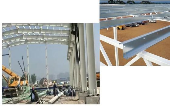 Insulation Optional Steel Structure Warehouse With Color Steel Sheet Wall