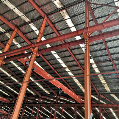 Q355 Welded H Section Steel Structure Workshop Construction Painted