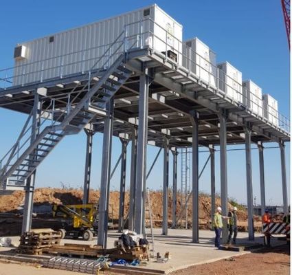 High Load Capacity Fabricated Steel Structure Platform For Industrial