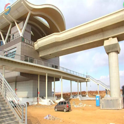 Steel-Framed Building With Hot Rolled/Welded H-Section Steel For Subway Station