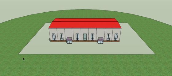 Windproof Light Steel Structure Hall Assemble Lightweight ISO9001