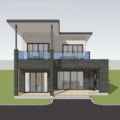 High Heat Insulation Lightweight Steel Structure Villa For Safe And Strong Design