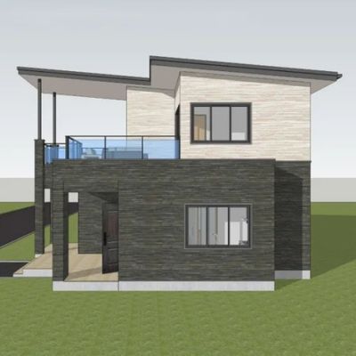 High Heat Insulation Lightweight Steel Structure Villa For Safe And Strong Design