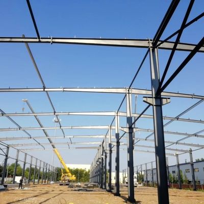 Prefabricated Frame Fireproof Large Span Steel Structure Workshop