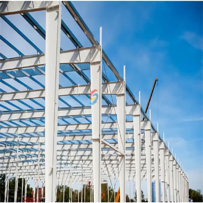 Customized Crane Steel Structure Warehouse With Hot Rolled/Welded H Section Steel Beam