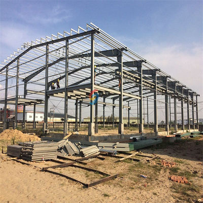 Customized Crane Steel Structure Warehouse With Hot Rolled/Welded H Section Steel Beam
