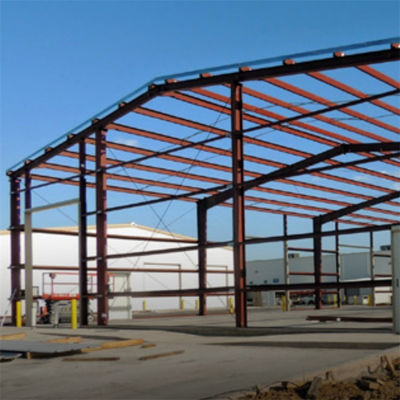 Metal Warehouse With Q355B/ Q235B Steel And Space Saving Roller Shutter Doors