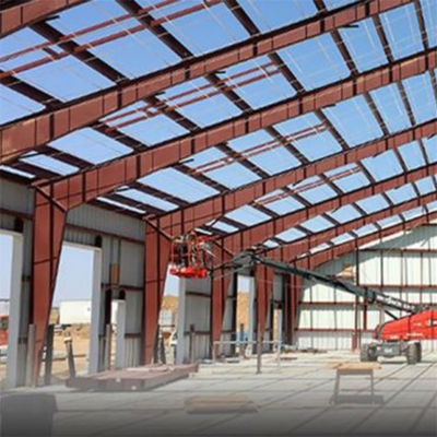 Metal Warehouse With Q355B/ Q235B Steel And Space Saving Roller Shutter Doors