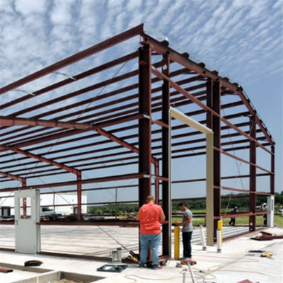 Metal Warehouse With Q355B/ Q235B Steel And Space Saving Roller Shutter Doors