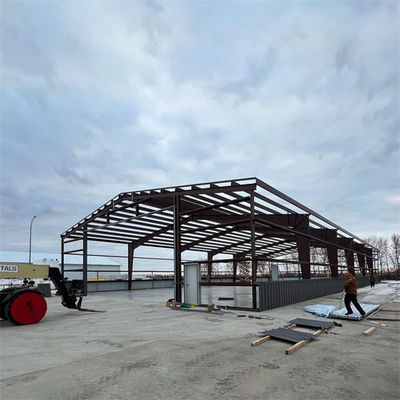 Durable Metal Building Workshop With Z Section Steel Purlin And Plastic Steel Window