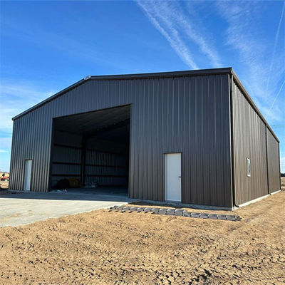 Durable Metal Building Workshop With Z Section Steel Purlin And Plastic Steel Window
