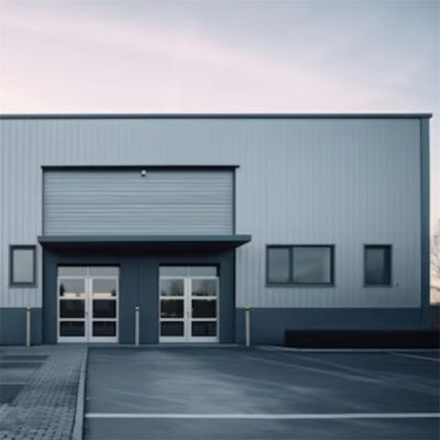 Steel Portal Frame For Steel Structure Office Building Within Aluminum Windows