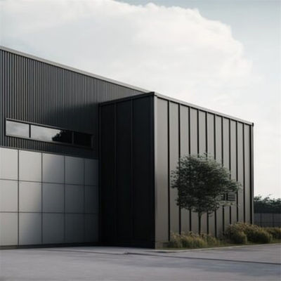 Steel Portal Frame For Steel Structure Office Building Within Aluminum Windows