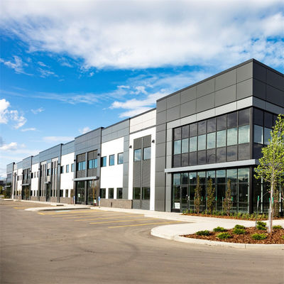 Customized Prefabricated Steel Commercial Building With Floor Deck And Concrete Foundation