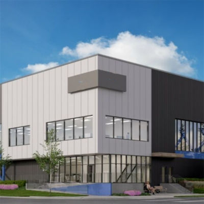 Customized Prefabricated Steel Commercial Building With Floor Deck And Concrete Foundation