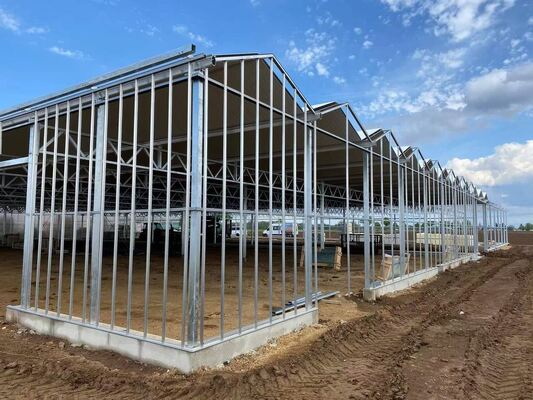 Venluo Sightseeing Glass Greenhouse - Large-scale Vegetable Planting Greenhouse