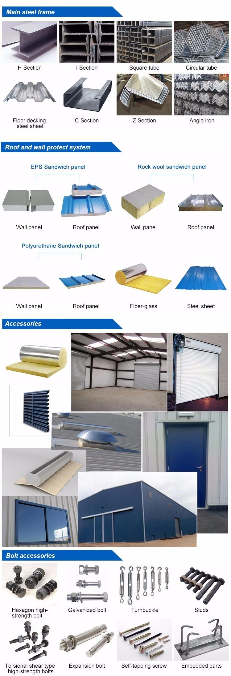 Steel Structure Warehouse Fertilizer Workshop Steel Buildings 1