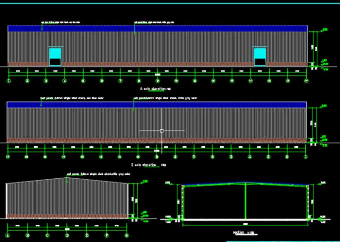 100m*40m Prefab Steel Structure Workshop House Frame Industrial Building