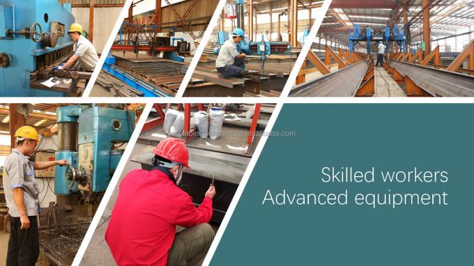 Grid Prefabricated Metal Warehouse Buildings Large Span ISO9001 0