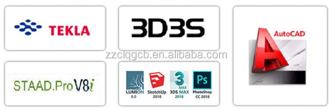 Steel Structure Workshop Industry Building H Type Column C Type Purlin 0