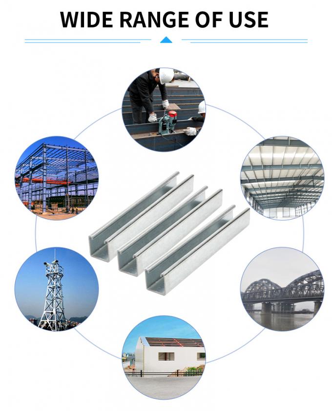 Grid Steel Structure Warehouse Building Fabrication Hot Dip Galvanized 3
